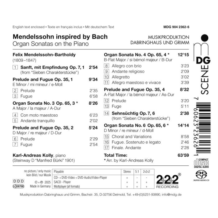 Mendelssohn inspired by Bach - slide-1