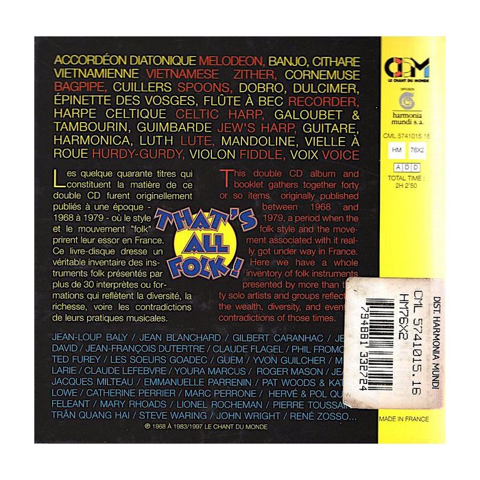 That's All Folk - Anthologie De La Musique Folk (2CD) - slide-1