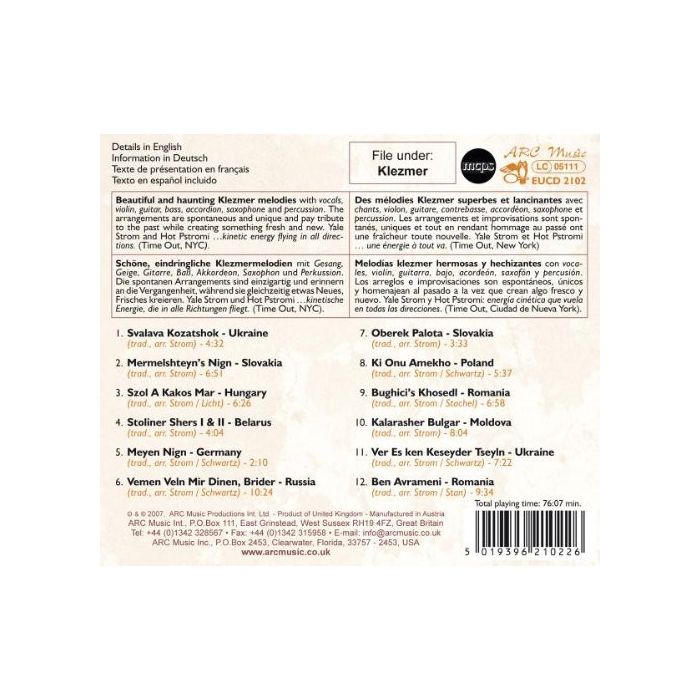 Yale Strom: Borsht With Bread, Brothers/Klezmer - slide-1