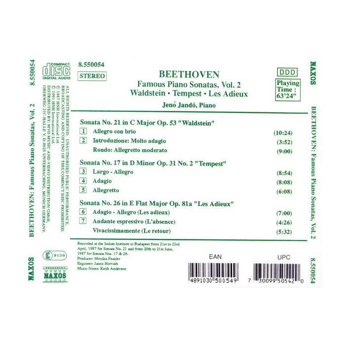 Beethoven:  Famous Piano Sonatas - slide-1