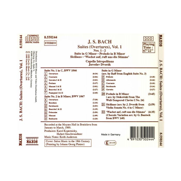 Bach: Orchestral Suites Nos. 1 and 2 - slide-1