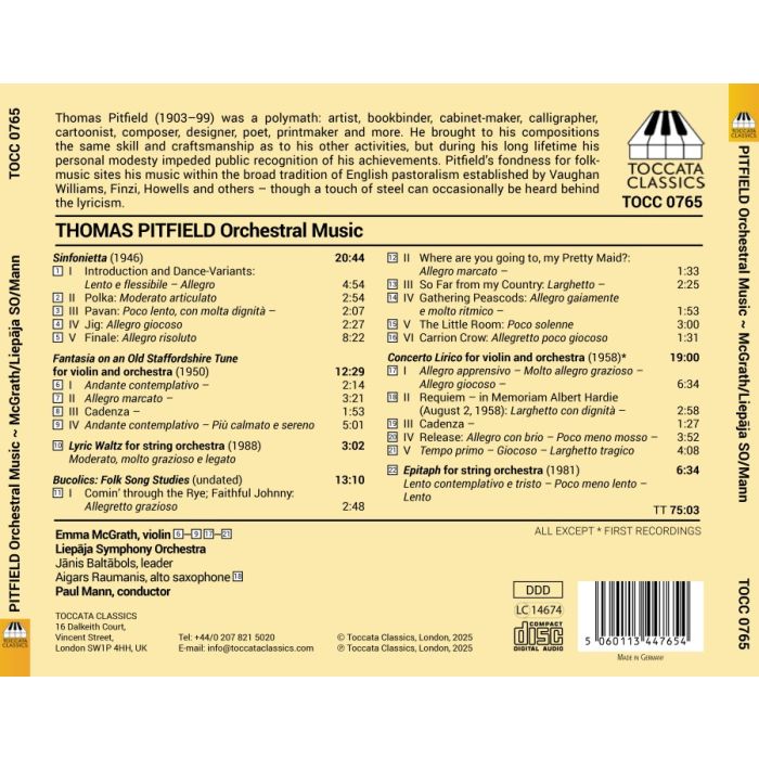 Pitfield: Orchestral Music - slide-1