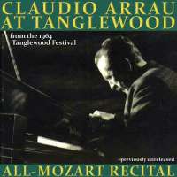 Claudio Arrau at Tanglewood - All-Mozart Recital
