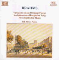 BRAHMS: Variations, Op. 21 / 5 Piano Studies