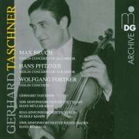 Bruch/Fortner/Pfitzner: Violin Concertos