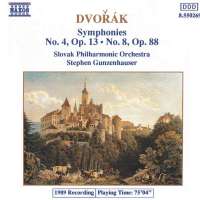 Dvorak: Symphonies no. 4, 8