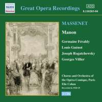 MAssenet: Manon (1928-1929)