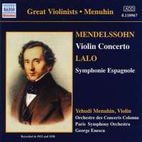 Lalo: Symphonie Espagnole / Mendelssohn: Violin Concertosin E minor