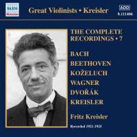 Kreisler: Complete Recordings Vol. 7 (1921-1925)