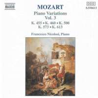 MOZART: Piano Variations vol. 3