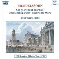 Mendelssohn: Songs without Words, Vol. 2