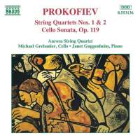 PROKOFIEV: String Quartets Nos. 1 and 2, Cello Sonata
