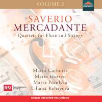 Mercadante: Quartets for Flute & Strings Vol. 2