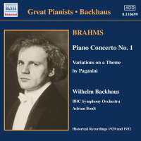 Brahms:Piano Concerto No 1; Piano Works