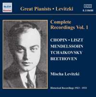 Levitzki: Complete Recordings Vol. 1