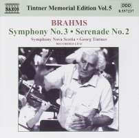 BRAHMS: Symphony No. 3; Serenade No. 2