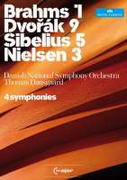 4 Symphonies , Dvorak, Brahms, Sibelius, Nielsen / Thomas Dausgaard