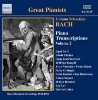 Bach: Piano Transcriptions Vol. 2