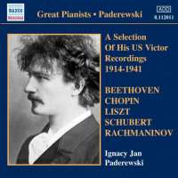 Paderewski: US Victor Recordings - 1914-1941