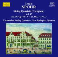 Spohr: String Quartets Vol. 15 - Nos. 19 & 22