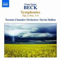 Beck: Symphonies Op. 3 Nos. 1-4