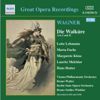 WAGNER: Die Walkure ( 1935-38),