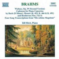 BRAHMS: Waltzes-Cadenzas
