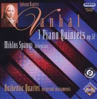 Vanhal: 3 piano quintets op.12