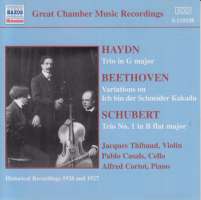 HAYDN / BEETHOVEN / SCHUBERT: Trio, Variatio
