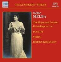 GREAT SINGERS - MELBA ( 1921-26)
