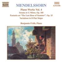 MENDELSSOHN: Piano Works vol. 4