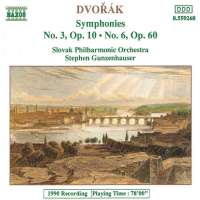 DVORAK: Symphonies no. 3, 6