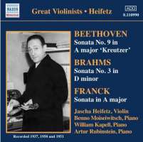 BEETHOVEN / BRAHMS / FRANCK: Violin Sonatas