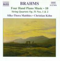 BRAHMS: Four Hand Piano Music Vol.10