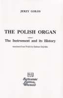 The Polish Organ vol I – The Instrument and its History