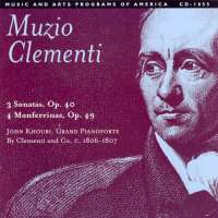 Clementi: Piano Sonatas; Monferrinas