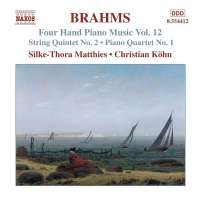 BRAHMS: Four Hand Piano Music Vol. 12