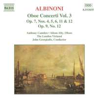 ALBINIONI: Oboe Concerti vol. 3