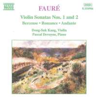 FAURE: Violin Sonatas nos. 1 & 2