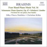 BRAHMS: Four-Hand Piano Music Vol. 16