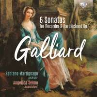 Galliard: 6 Sonatas for Recorder & Harpsichord Op. 1