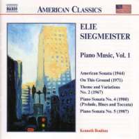 SIEGMEISTER: Piano Music vol. 1