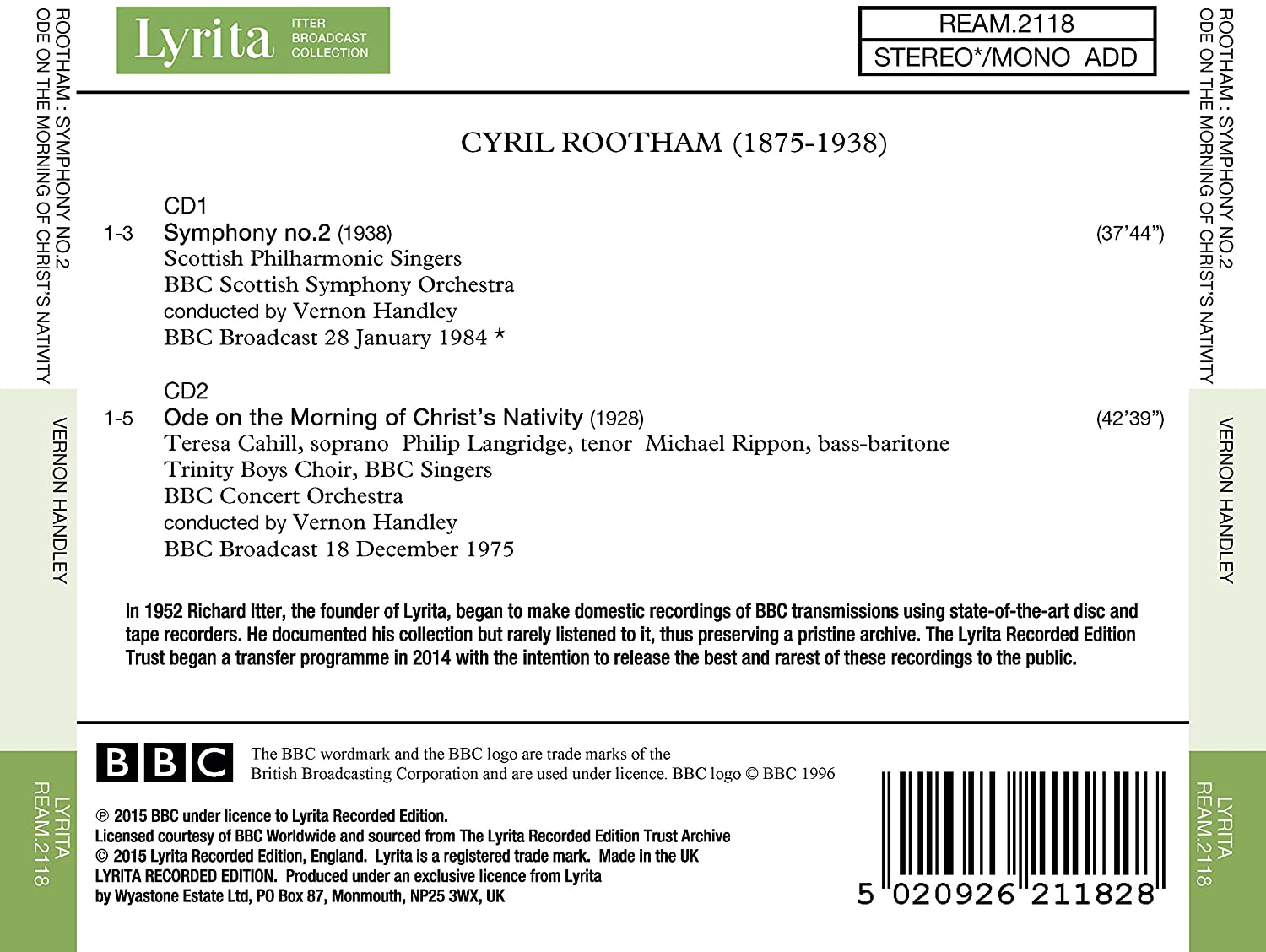 Rootham: Symphony no. 2 Ode on the Morning of Christ’s Nativity - slide-1