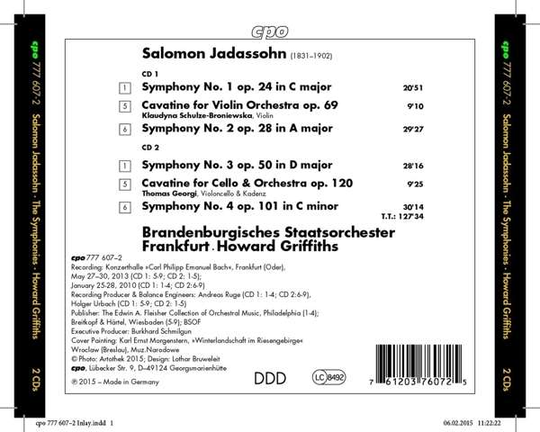 Jadassohn: Symphonies 1 - 4 - slide-1