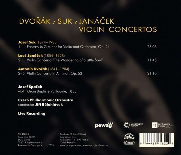 Janáček, Suk, Dvořák: Violin Concertos - slide-1