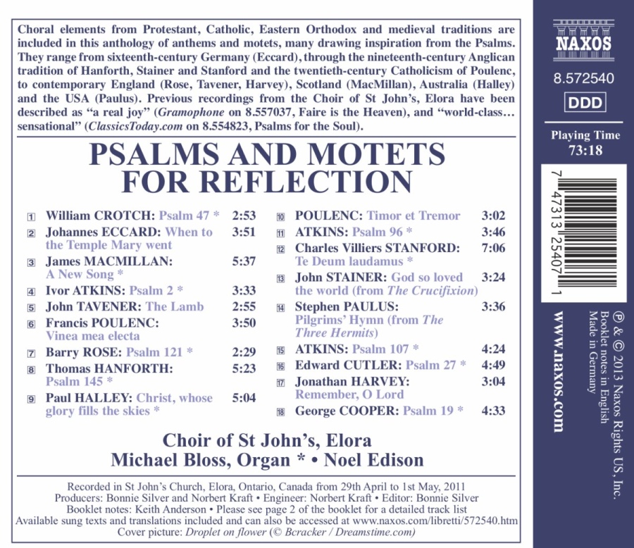 Psalms and Motets for Reflection - Tavener, Stainer, Poulenc, Stanford, ... - slide-1