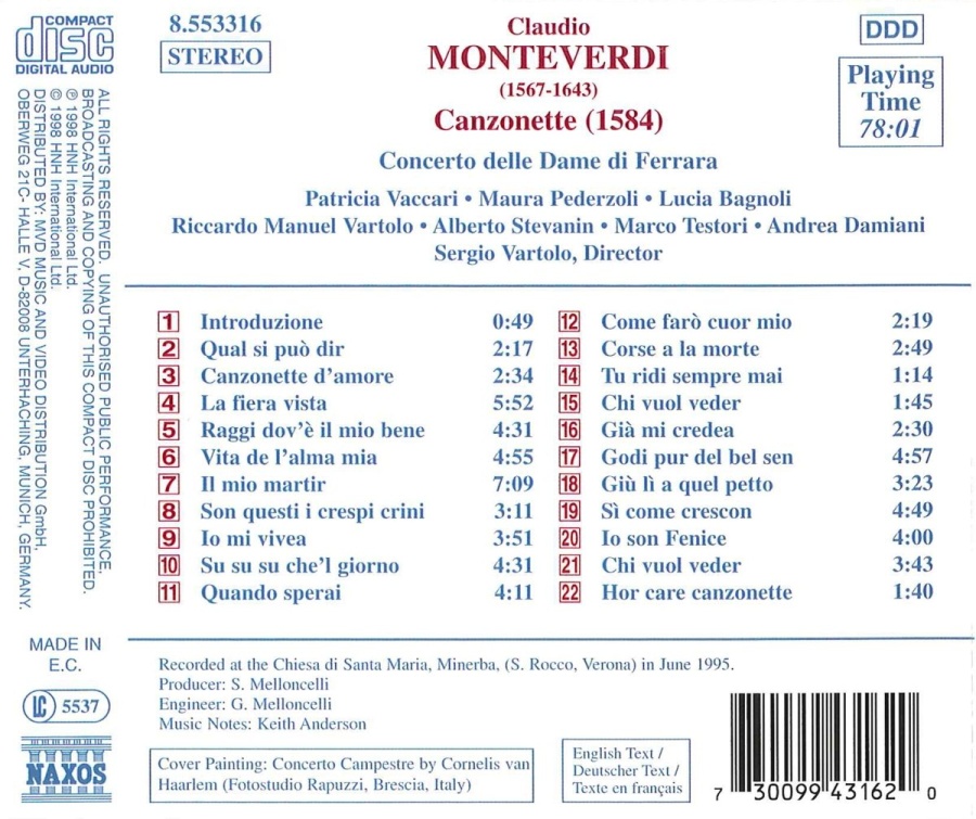 MONTEVERDI: Canzonette - slide-1