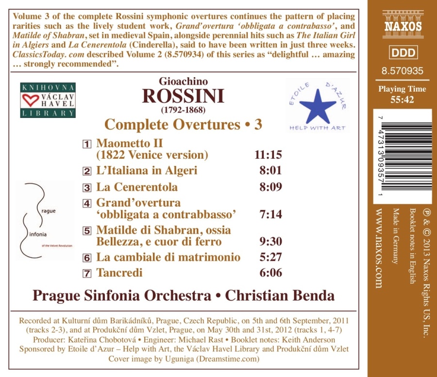 Rossini: Complete Overtures Vol. 3 - slide-1