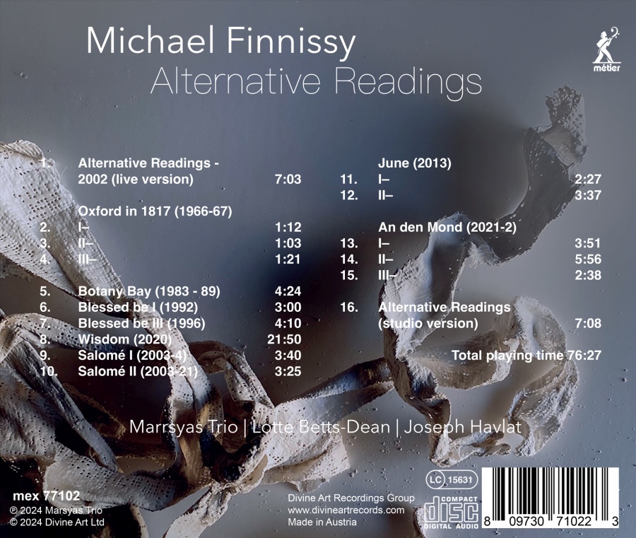 Finnissy: Alternative Readings - slide-1