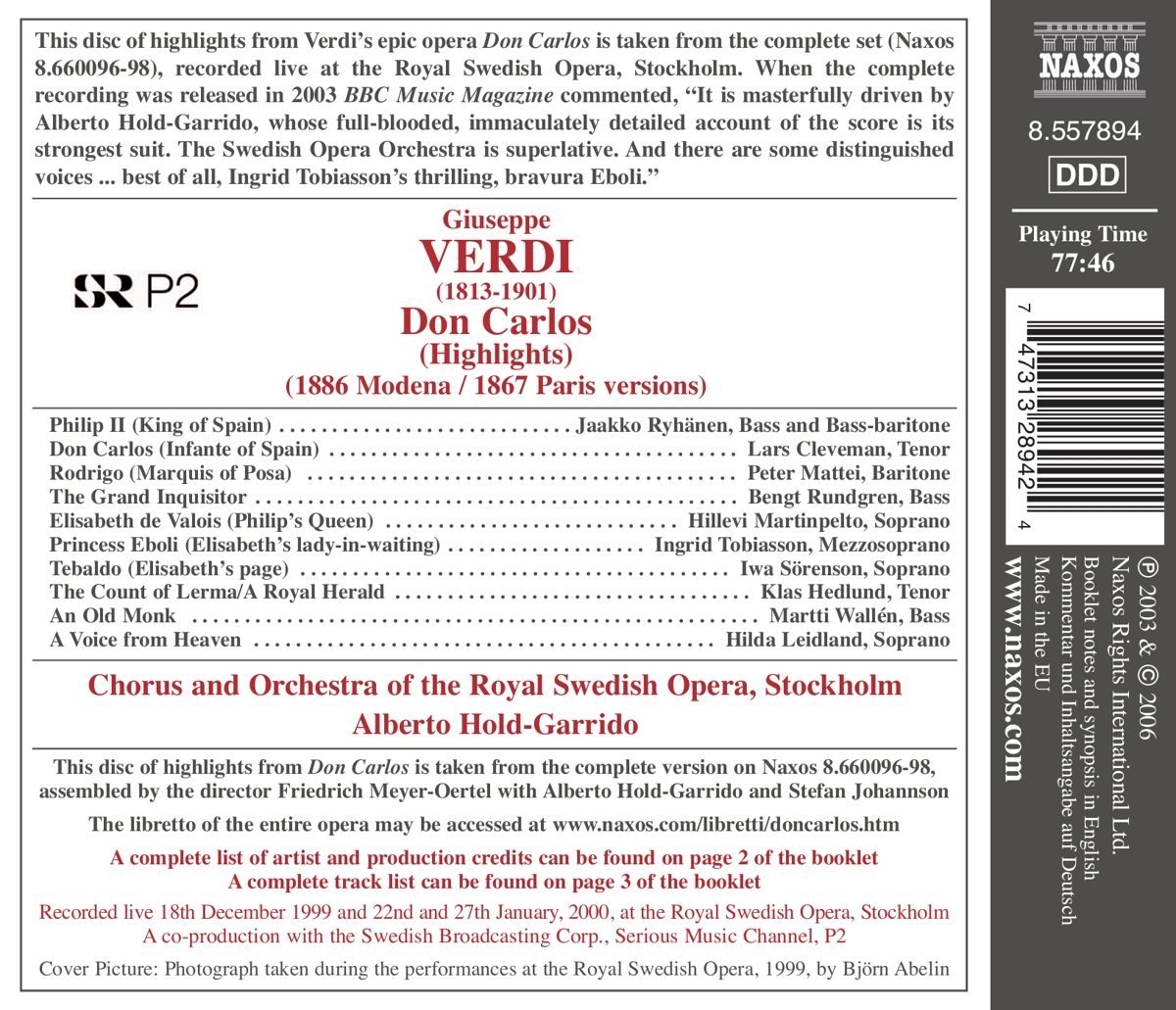 Verdi: Don Carlos (Highlights) - slide-1